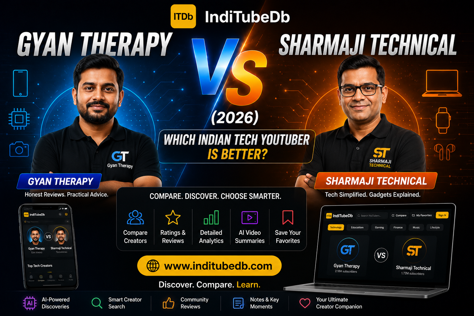 Gyan Therapy vs Sharmaji Technical 2026 – Which Indian Tech YouTuber Is Better?