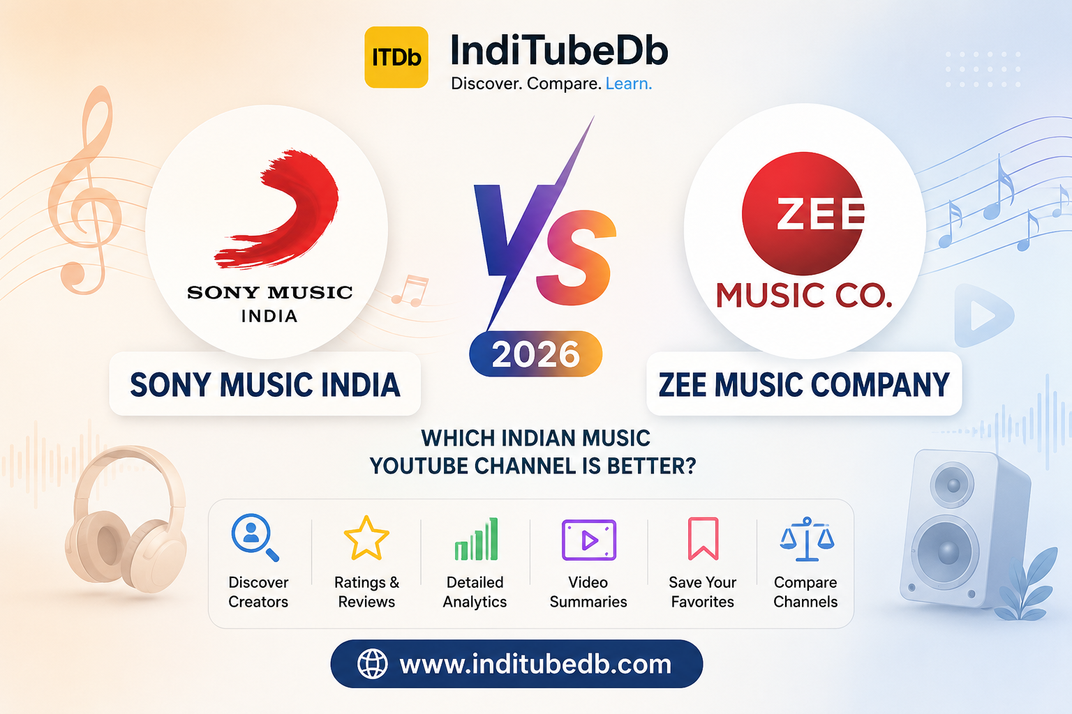 Sony Music India vs Zee Music Company 2026 – Which Indian Music YouTube Channel Is Better?